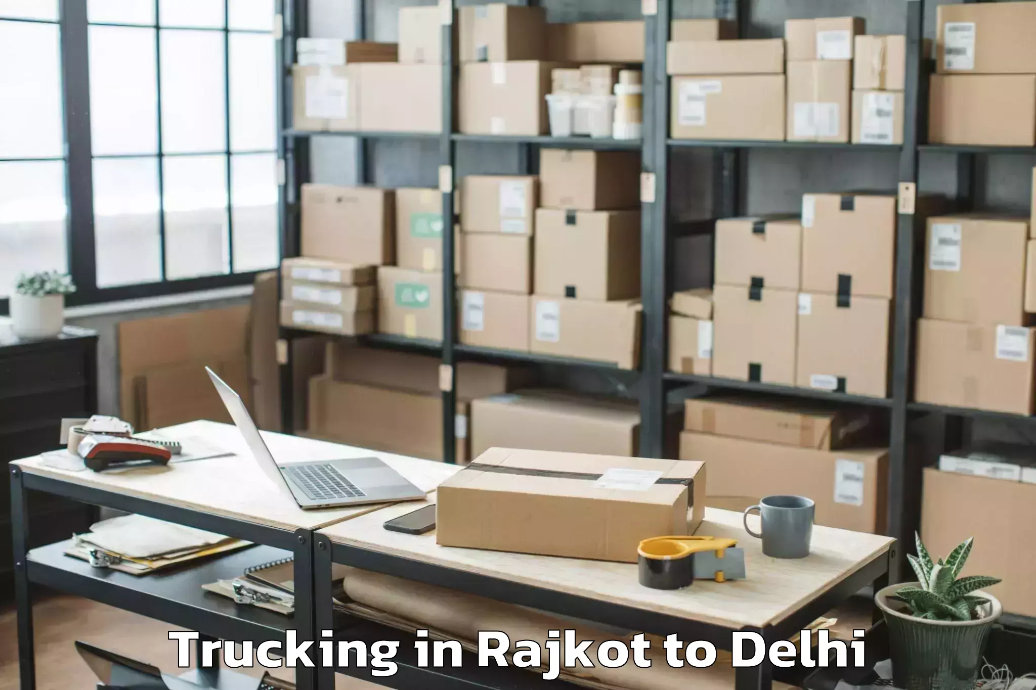 Expert Rajkot to Jawaharlal Nehru University Ne Trucking